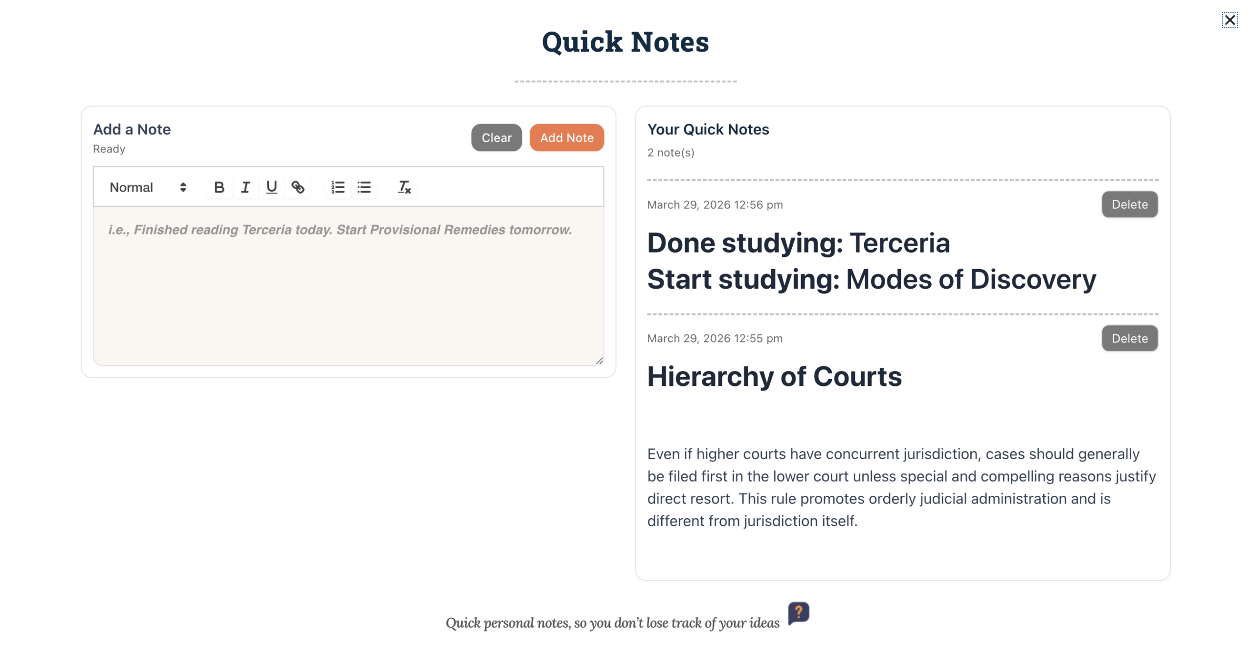 Notepad feature preview